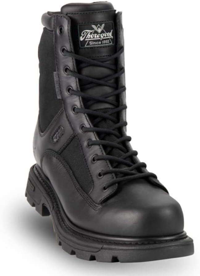Thorogood Men's GEN-Flex2 8” Tacticle Side Zip Waterproof Boots 834-7991 Black - AllSportsWearUSA